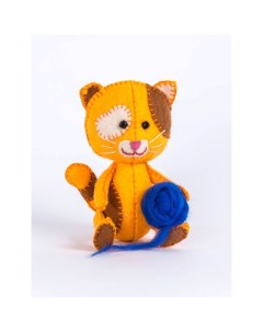 Набор для изготовления игрушки из фетра Котёнок Рыжик 11 5 см Дизайн-студия "перловка"