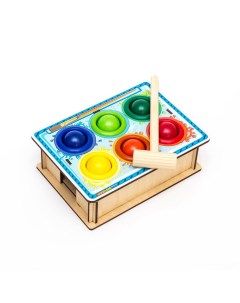 Развивающая игрушка Стучалка Краски 15x20 Woodlandtoys