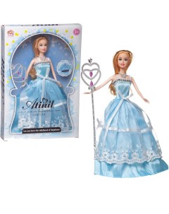 Кукла Junfa Atinil Очаровательная принцесса c волшебной палочкой 28см WJ 21501 голубое Junfa toys