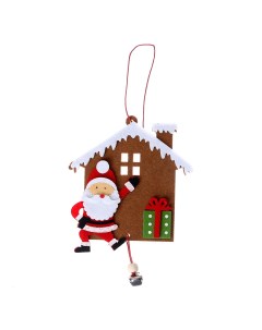 Набор для создания ёлочной игрушки из фетра Дед Мороз у дома 4243370 Школа талантов