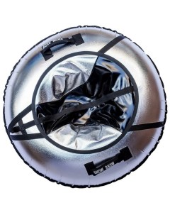 Санки надувные Тюбинг NEO чёрно серый металлик автокамера диаметр 105 см Rt