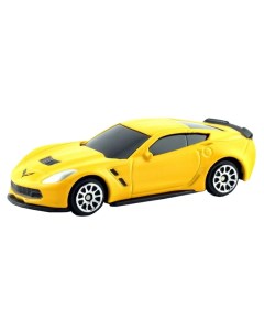 Машина металлическая 1 64 Chevrolet Corvette C7 желтый матовый 344033SM E Rmz city
