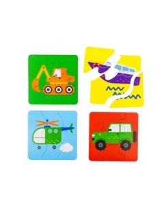 Набор пазлов Транспорт развивающие игрушки для детей ПЗЛ4005 Alatoys