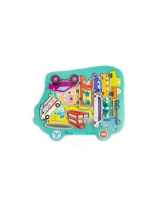 Развивающая игрушка Пазл вкладыш Люблю машинки 11 элементов IG0708 Мастер игрушек