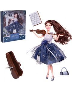 Кукла Вечерний раут со скрипкой темные волосы 30см PT 01620 Abtoys