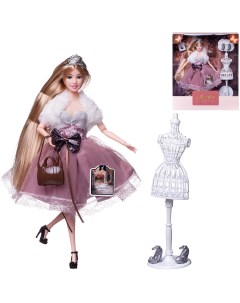 Кукла Королевский прием с диадемой в платье с мех накидкой 30см PT 01641 Abtoys