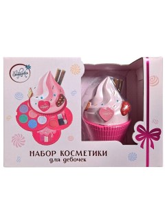 Набор косметики для девочек десертная серия в кейсе Капкейк K 0025 Зефирка