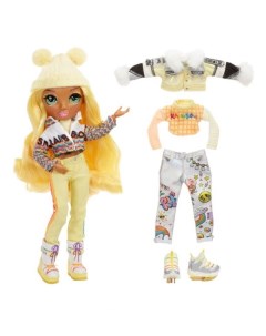 Кукла Winter Break Fashion Doll Sunny Madison Yellow Rainbow high