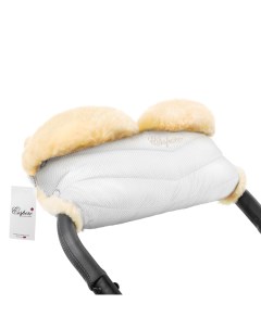 Муфта для рук на коляску Cosy Lux натуральная шерсть White Esspero