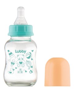 Детская бутылочка С силиконовой соской 120 мл в ассортименте Lubby