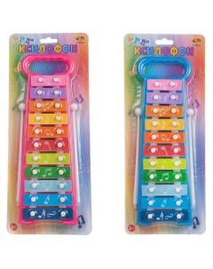 Ксилофон детский 11 клавиш на блистере 34 5x2x14 D 00085 Junfa toys