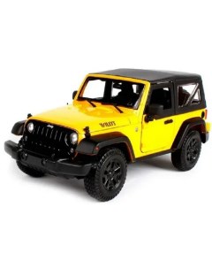 Машинка металлическая 1 18 2014 Jeep Wrangler жёлтый 31676 Maisto