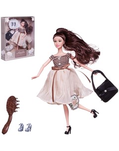 Кукла Современный шикв платье с плиссированной юбкой сумка 30 см PT 01615 Abtoys
