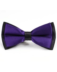 Детская галстук бабочка атласная фиолетовая в черном Nobrand