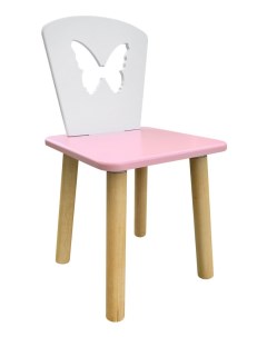 Детский стул Бабочка нежно розовый для девочек Русэкомебель