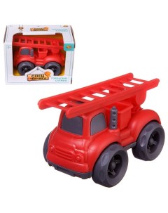 Машинка ABtoys Спецтехника Пожарная машина с лестницей 10х7х8см C 00400 Junfa toys