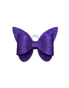 Бант Бабочка с блестками фоамиран 1 шт 8760 Б10 фиолетовый Valexa