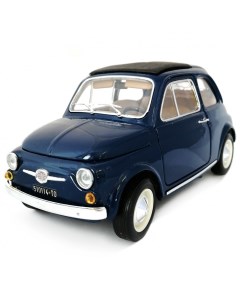Коллекционная масштабная модель автомобиля FIAT 500 F 1965 18 12020 blue Bburago