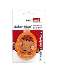 Детская щетка прорезыватель 0 2 лет оранжевая Zantomed
