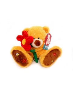 Мягкая игрушка SAV1191 Медведь с цветком 17 см 25 см Magic bear toys