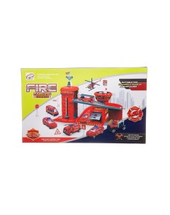 Набор игровой Junfa Пожарная станция с набором машинок лифтом аксессуарами TH8523 Junfa toys