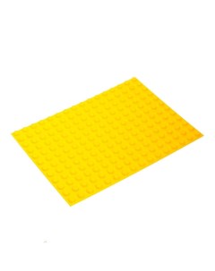 Пластина основание для конструктора малая желтая 25 5 х19 см Kids home toys