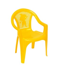 Кресло детское 380х350х535 мм цвет жёлтый 2003794 Nobrand