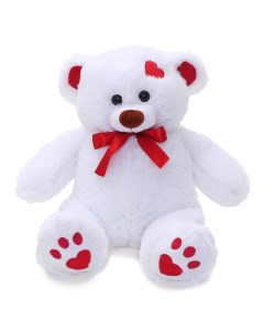 Медведь Кельвин белый 50 см Любимая игрушка