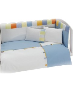 Комплект постельного белья Loony цвет голубой 3 предмета арт KIDB Kidboo