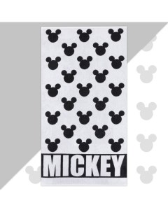 Полотенце махровое Mickey Микки Маус белый 70х130 см 100 хлопок 420гр м2 Disney