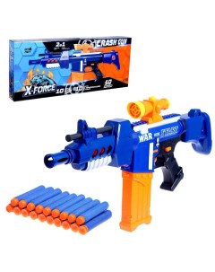 Автоматический бластер CRASH GUN стреляет мягкими пульками Woow toys
