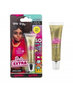 Косметика Barbie Extra гель для волос и тела золотой 13 мл Т21826 Lukky