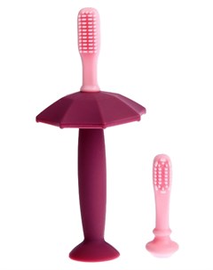 Зубная щётка Зонтик силикон с ограничителем для безопасности от 3 мес Крошка я
