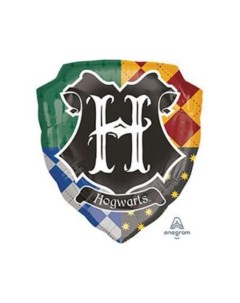 Шар фольгированный 27 Гарри Поттер герб Хогвартса фигура Anagram