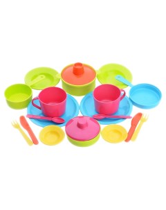 Набор посуды столовый Каша у Маши 20 предметов Рославльская игрушка