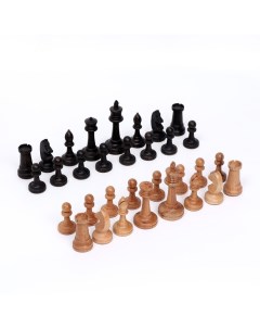 Шахматные фигуры Державные утяжеленные король h 9 см пешка h 4 4 см без доски Woodgames