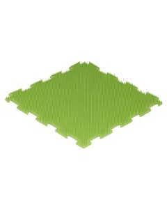 Массажный развивающий коврик пазл Трава мягкая салатовый 1 элемент Ортодон