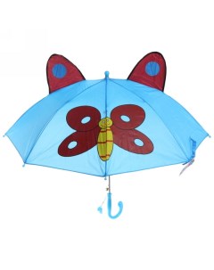 Зонт детский Ушастики 371 042 8 голубой Д 90см полуавтомат Ultramarine