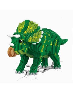 Конструктор 3D из миниблоков Динозавр Трицератопс 1737 элементов BA16251 Balody