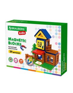 Конструктор Magnetic Build Blocks 39 Построй дом 39 дет 663849 Brauberg