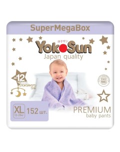 Подгузники трусики Premium SuperMegaBox XL 12 20 кг 152 шт Yokosun