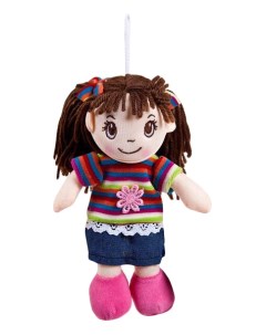 Кукла мягконабивная 20 см платье в полоску Abtoys