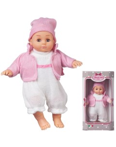 Кукла Bambina Bebe Пупс в вязаном бело розовом костюмчике 20 см BD1651 M37 w 6 Dimian