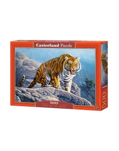Пазлы Тигр на скалах 500 элементов Castorland