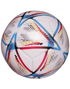 Футбольный мяч Junfa с сине бордовыми полосками 22 23 см Junfa toys