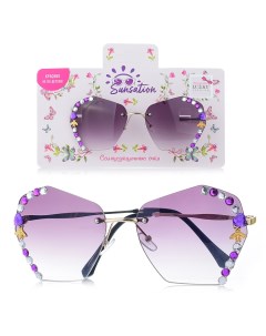 Lukky Fashion Солнцезащитные очки с декором из страз 1toy