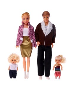 Набор кукол Дружная семья 3 вида Playsmart