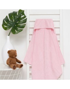 Полотенца для новорожденных махровое 85х85 см персиково розовый Крошка я