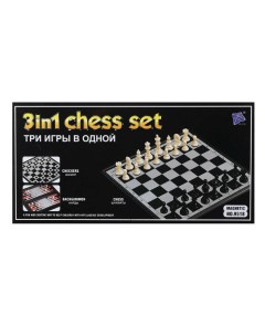 Игра настольная 3в1 игр поле 39х39см шахматы шашки нарды 200274865 Наша игрушка
