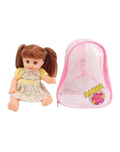 Кукла Алина 35 см русская озвуч эл пит AG13х3шт вх в компл ПВХ рюкзак Наша игрушка